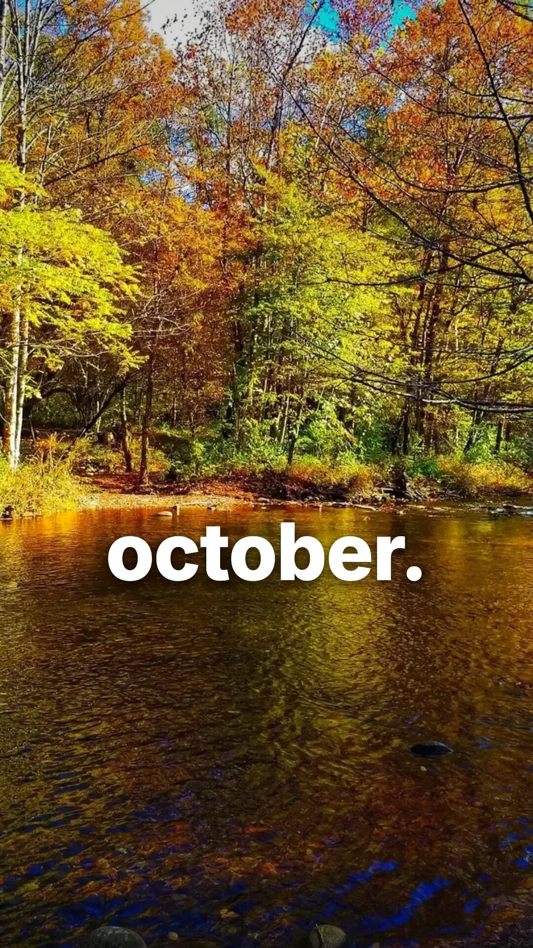 Story ad: golden October creek, hook october