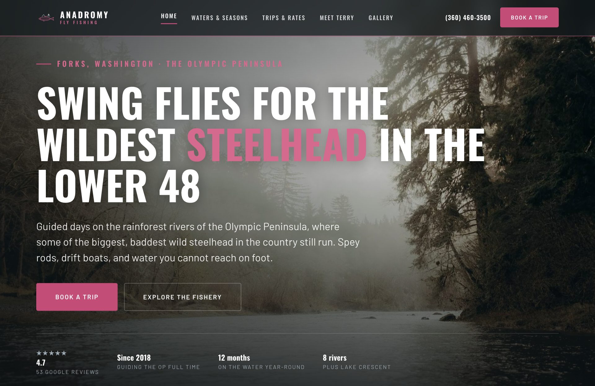 Anadromy Fly Fishing spec site