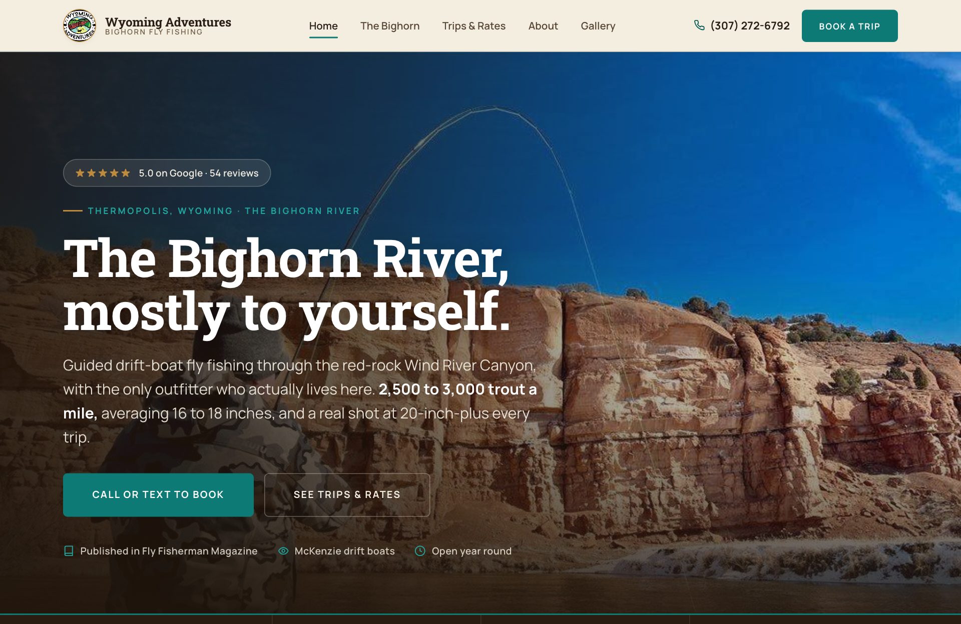 Wyoming Adventures spec site