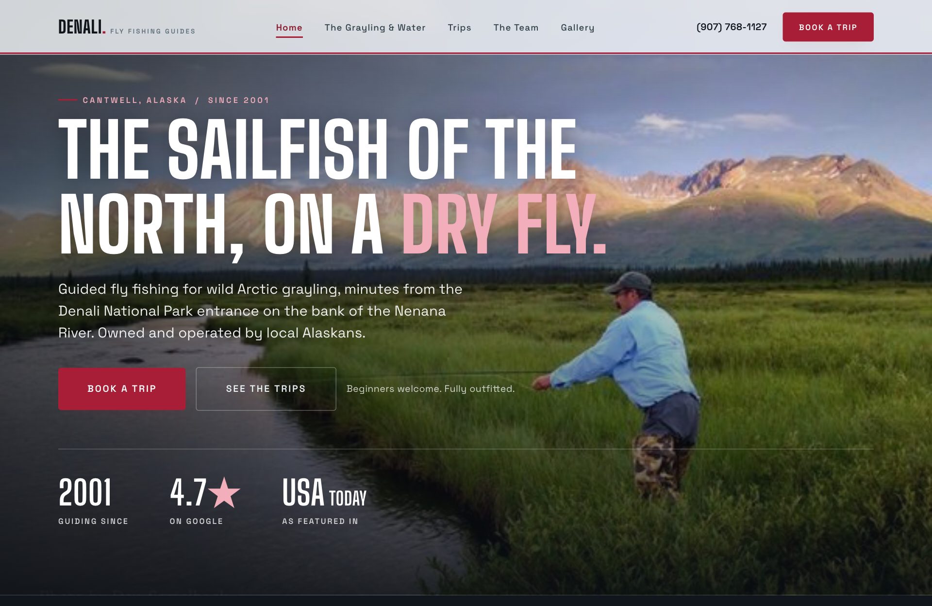 Denali Fly Fishing spec site