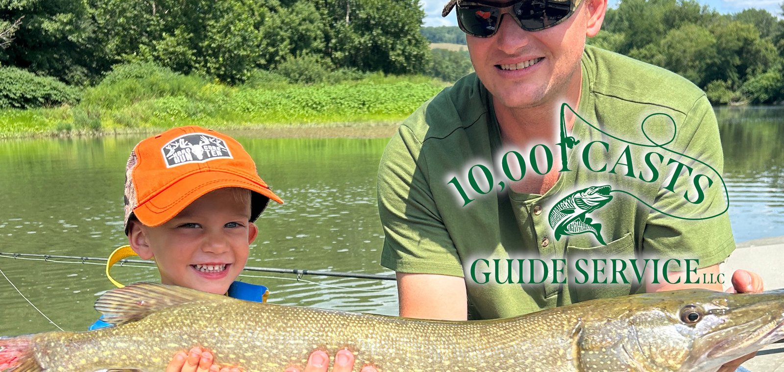 On the water in Pennsylvania, photographed by 10,001 Casts Guide Service