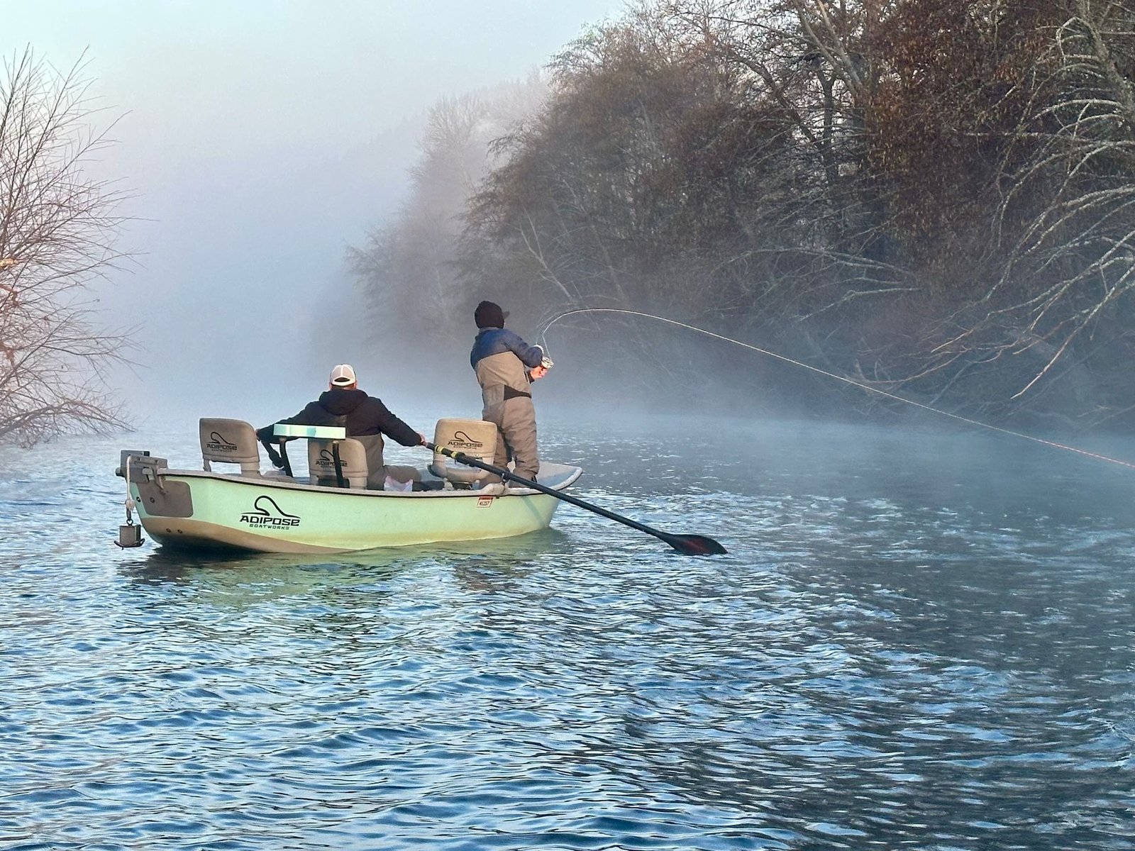 On the water in California, photographed by AC Fly Fishing