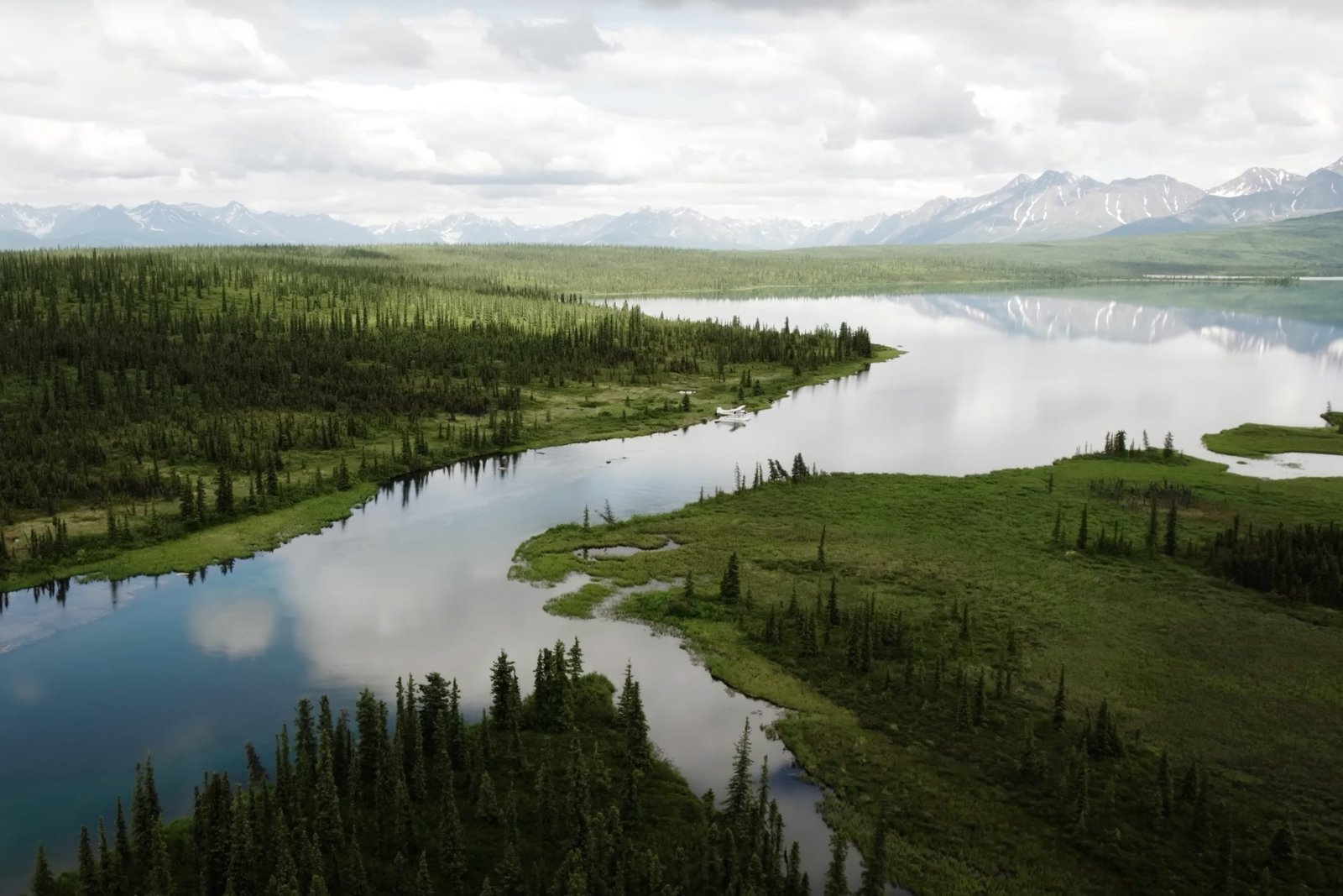 A guide and client fishing together, photographed by All Alaska Outdoors Lodge in AK