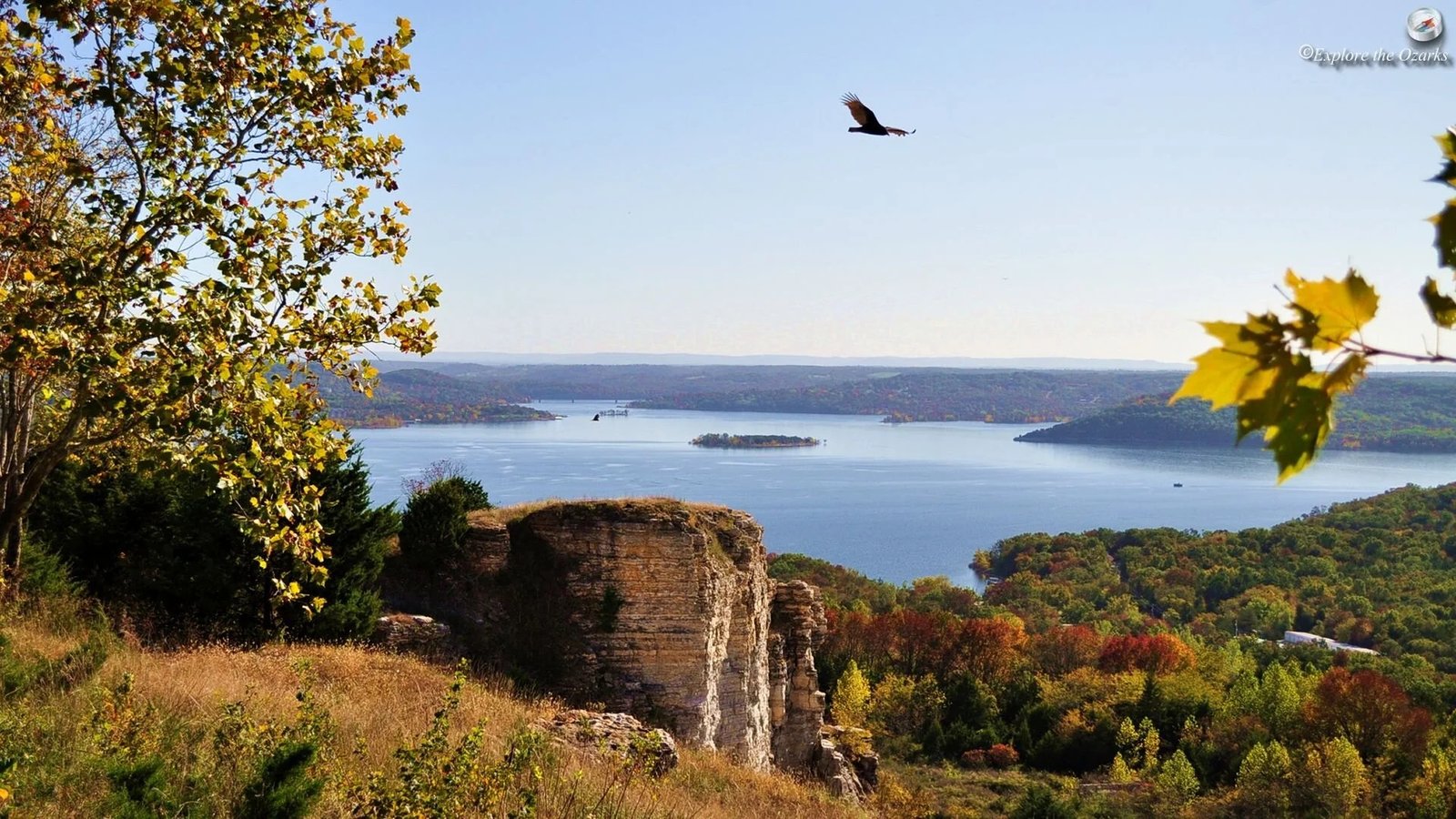 On the water in Missouri, photographed by All Out Guide Service