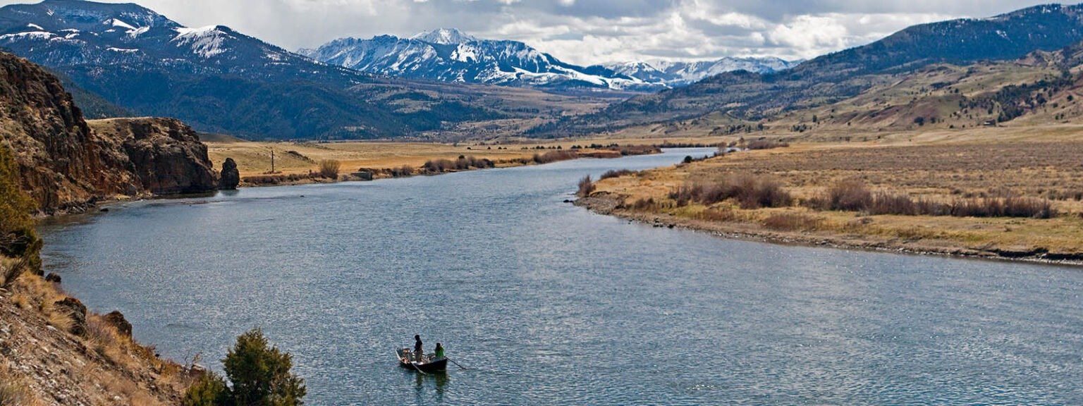 On the water in Montana, photographed by Angler's West Fly Fishing Outfitters