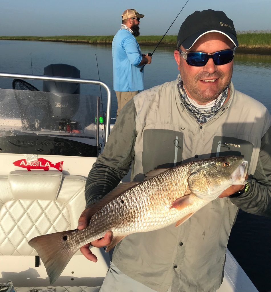 Water where guides here run speckled trout trips, photographed by Angling Adventures of Louisiana