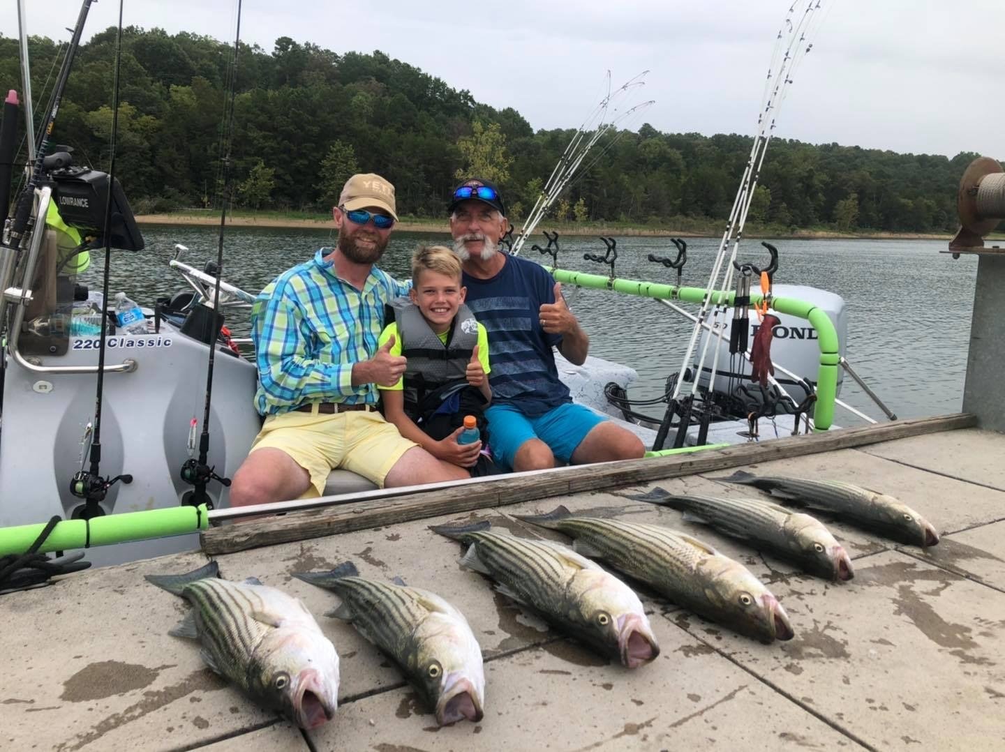 On the water in Arkansas, photographed by Bailey's Beaver Lake Guide Service