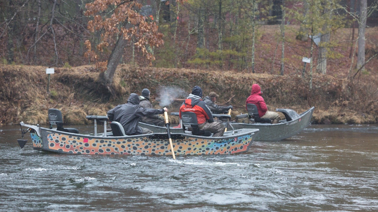 On the Pere Marquette River, photographed by Baldwin Creek Lodge