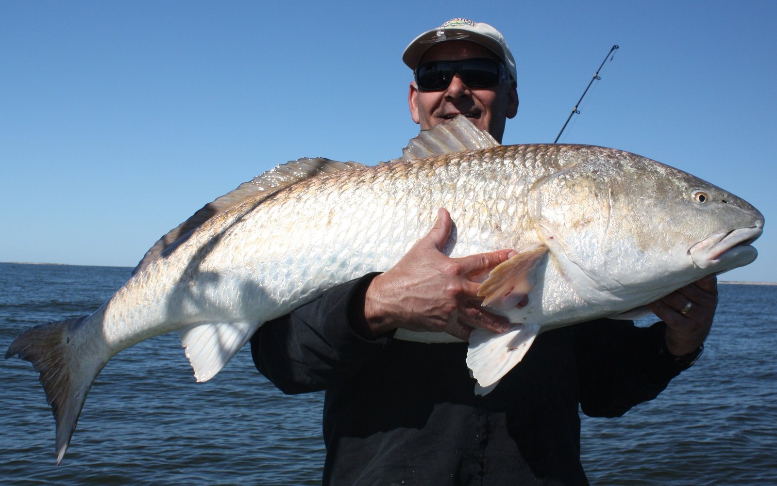 Water where guides here run red drum trips, photographed by Beach Bum Fishing