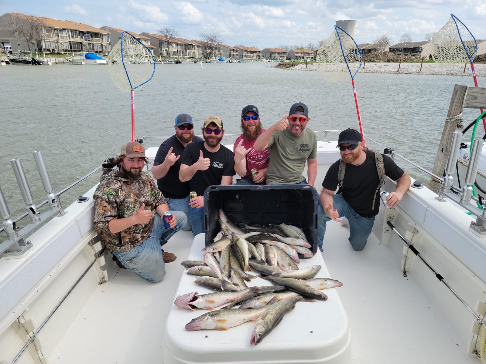 The working end of a guided day, photographed by Bercaw Sportfishing in OH