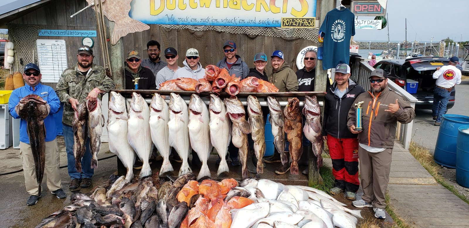 The working end of a guided day, photographed by Big Dan's Fishing Charters in AK