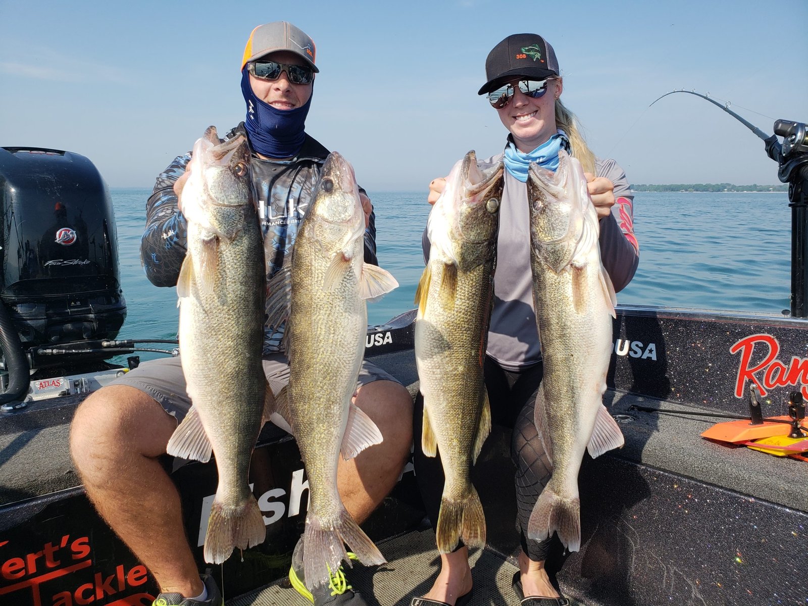 A guide at work during a trip, photographed by Bigwater Fishing in OH