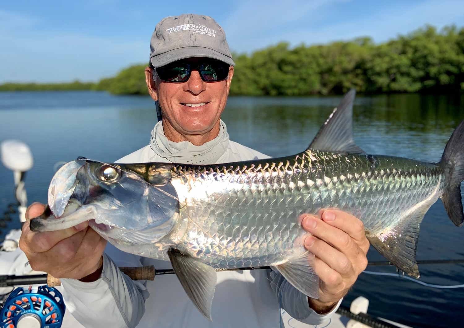 Time on the water from a working guide's operation, photographed by Boca Grande Fly Fishing Guide Services in FL