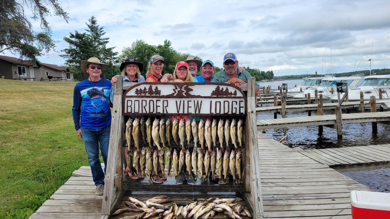 A guide at work during a trip, photographed by Border View Lodge in MN
