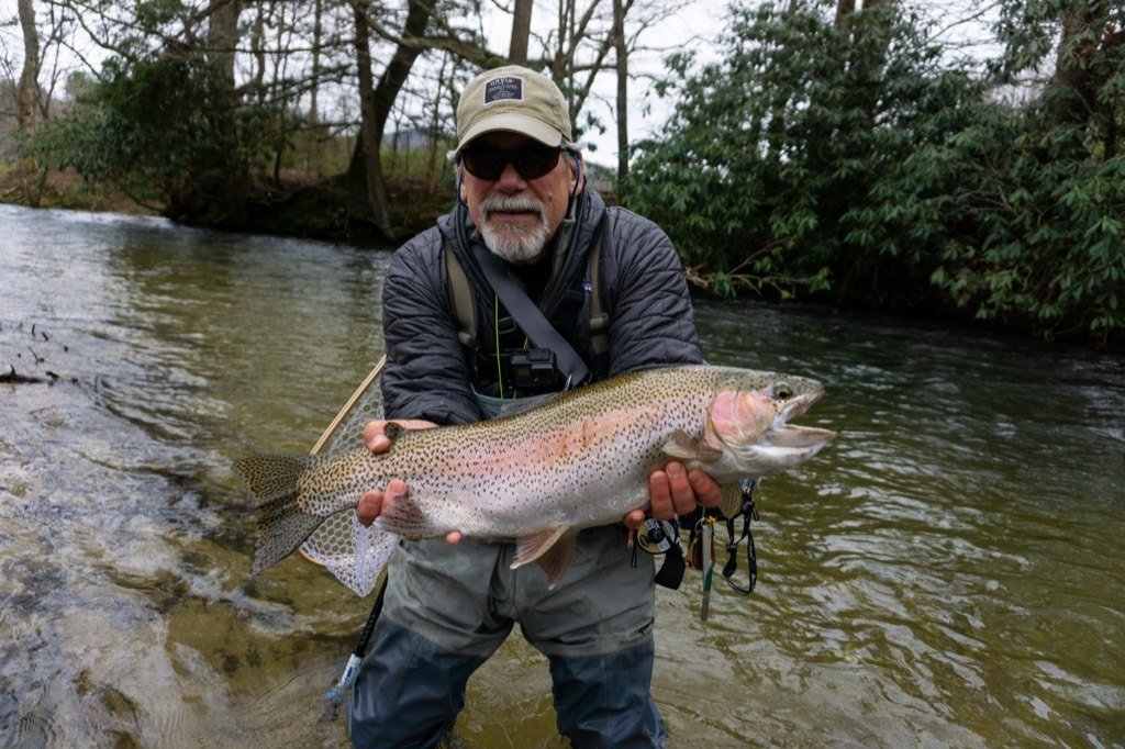 A working stretch of a guided day, photographed by Bowman Fly Fishing in GA