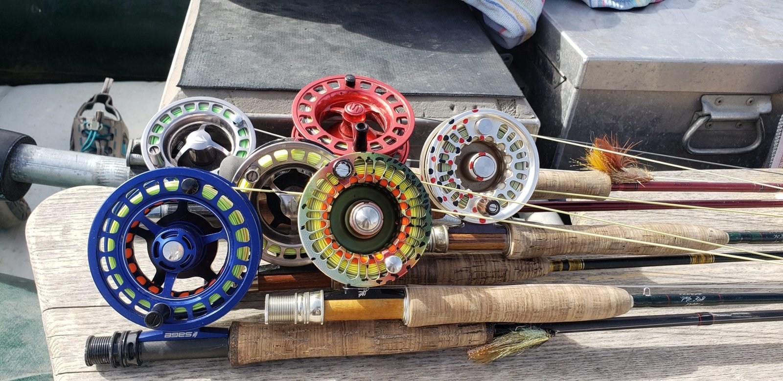 The working end of a guided day, photographed by Buglife Flyfishing in MT