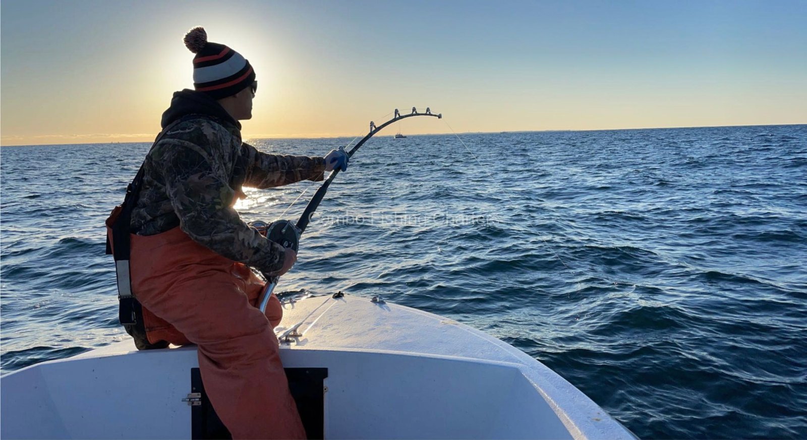 Water where guides here run sea bass trips, photographed by Cambo Fishing Charters