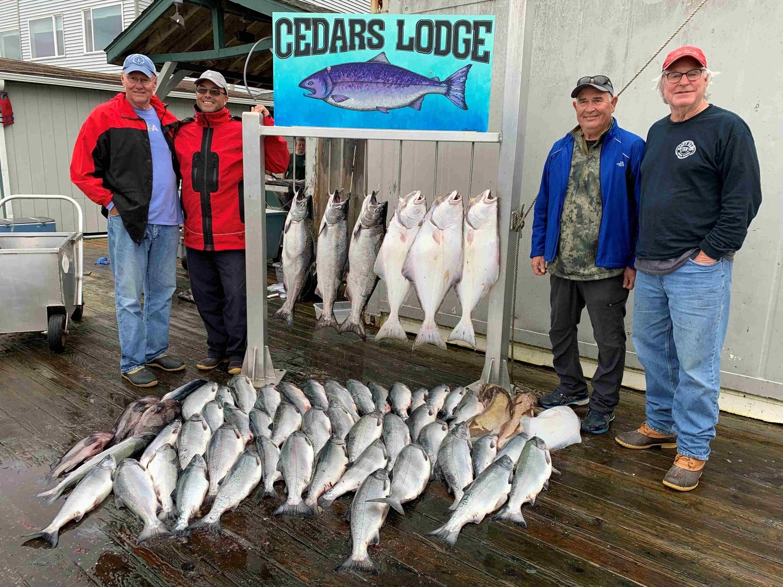 The working end of a guided day, photographed by Campbell's Fishing Charters in AK
