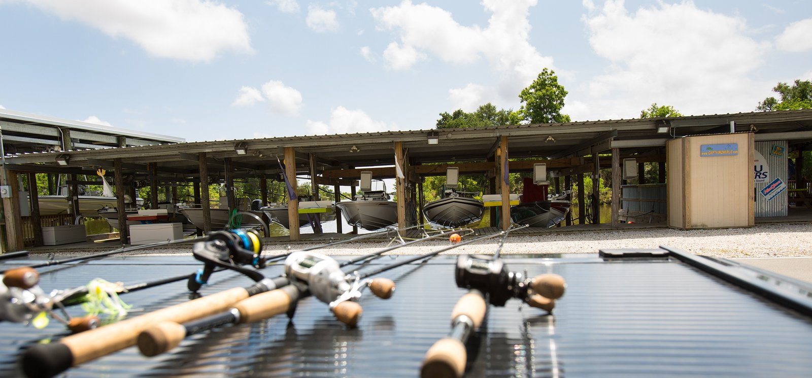 The job of guiding, mid-trip, photographed by Captain Charlie's Bayou Charters in LA