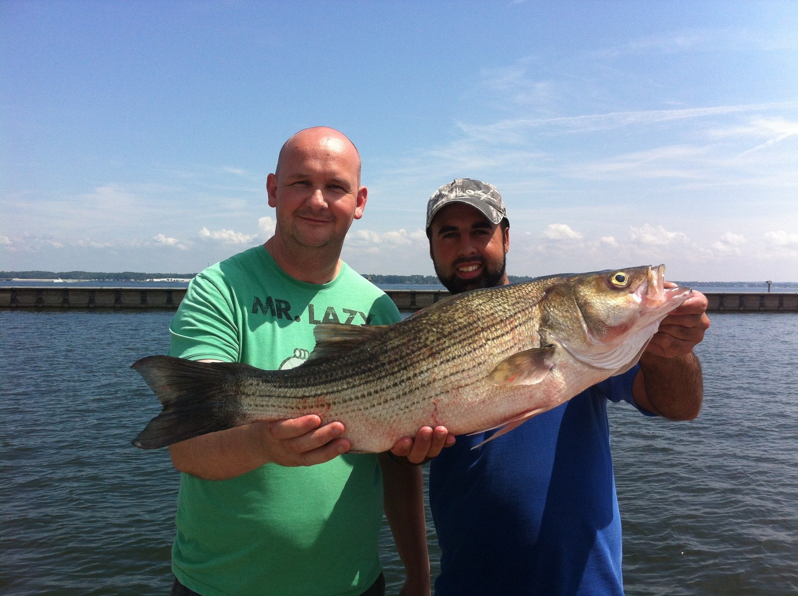 A guide working with a client on the water, photographed by Catch A Trophy Fishing Guide Service in TX