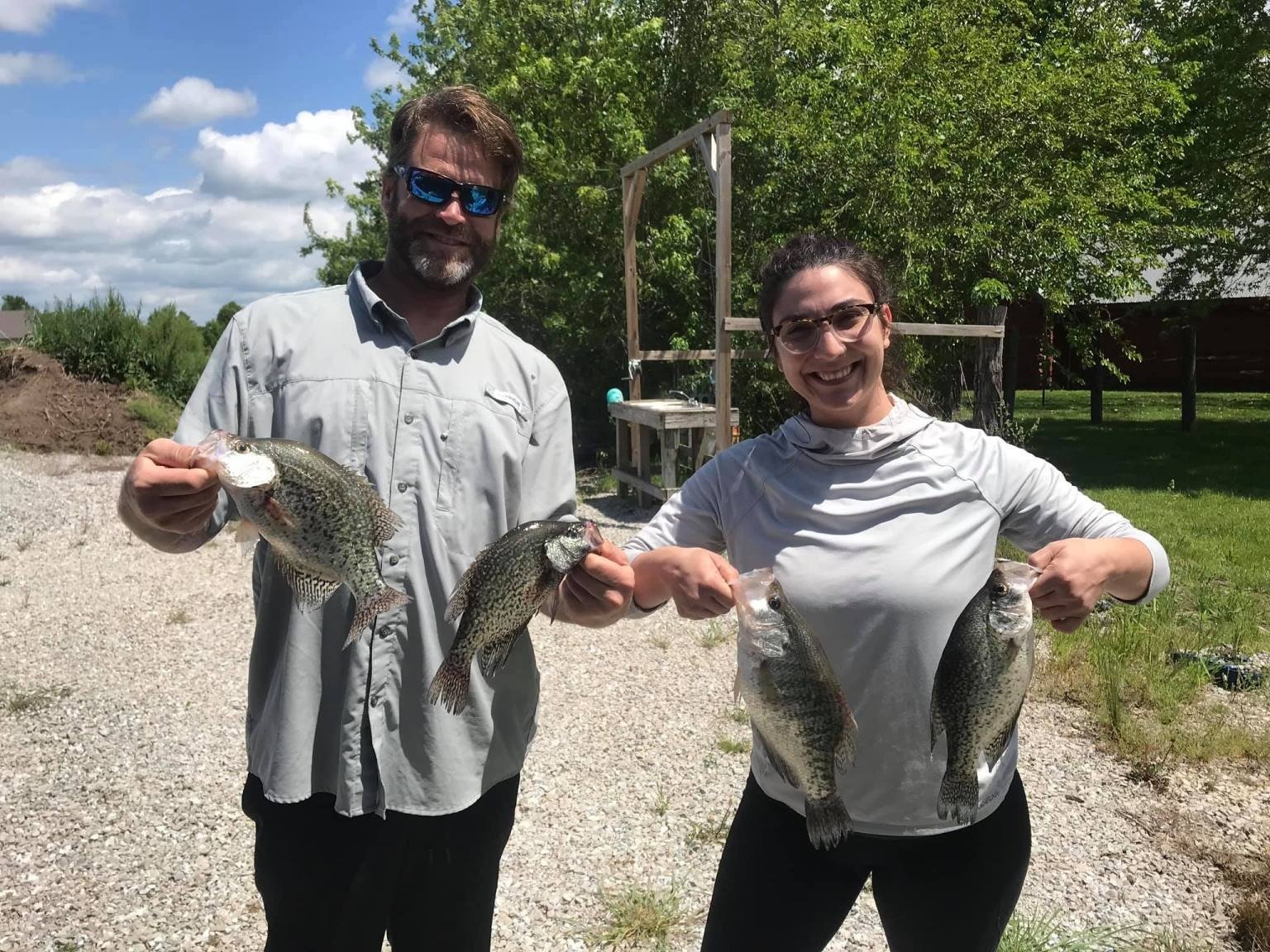 An on-the-water scene from a working guide operation, photographed by Catch Em Guide Service in MO