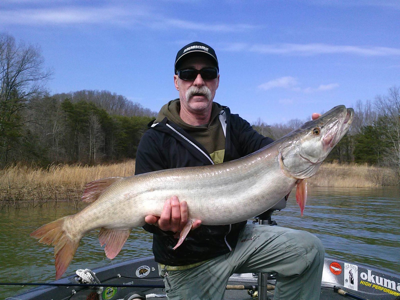 A guided day underway, photographed by Cave Run Muskie Guide Service in KY