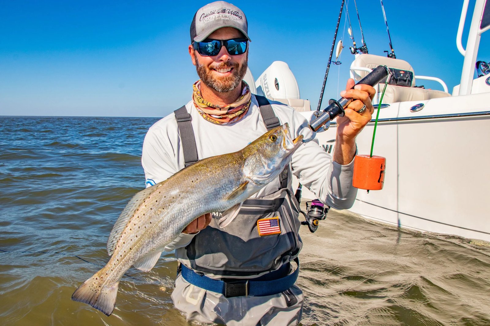 Another frame from a working guide's day, photographed by Coastal Waters Outfitters in MS