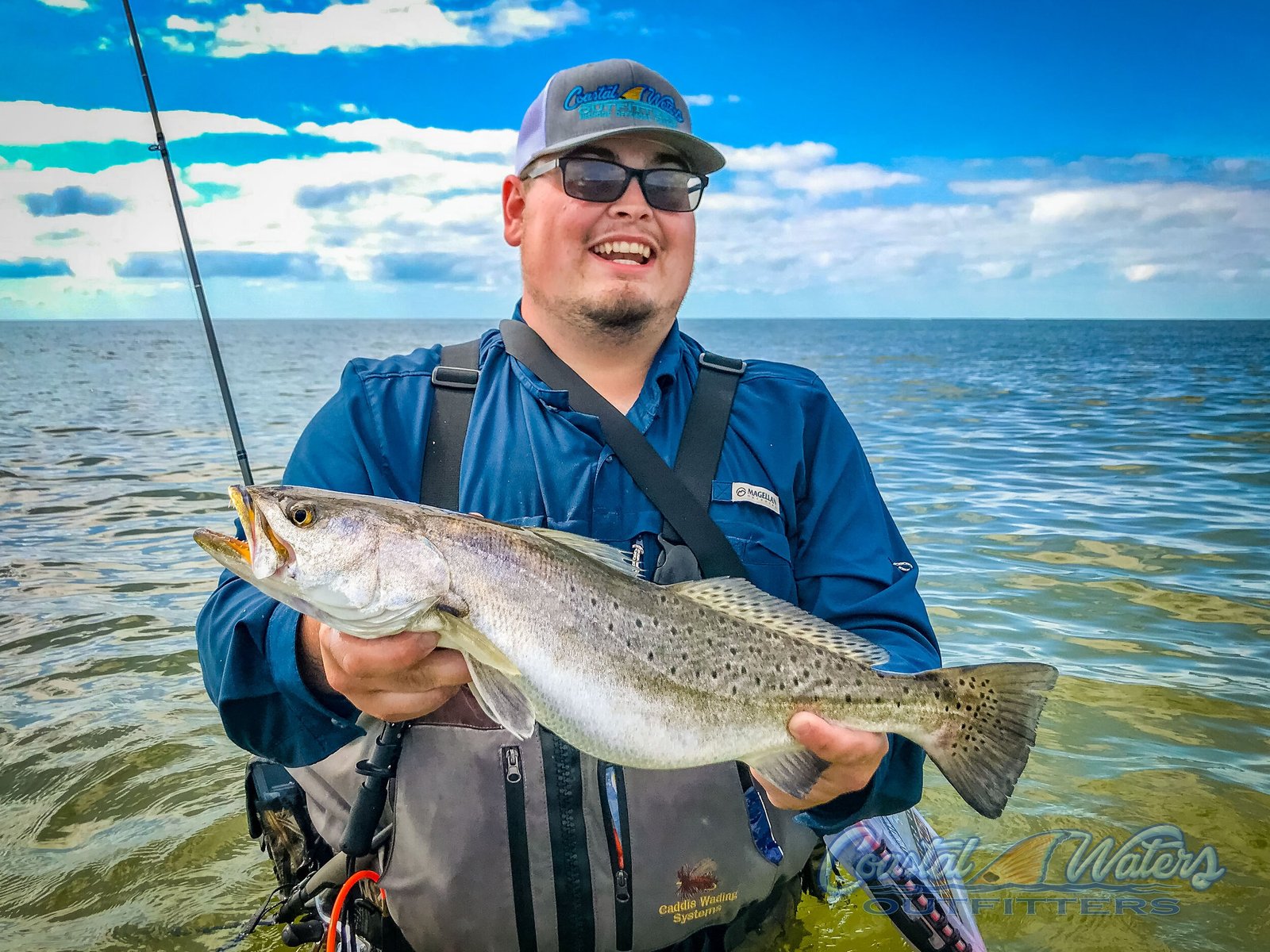 A guide's day in progress, photographed by Coastal Waters Outfitters in MS