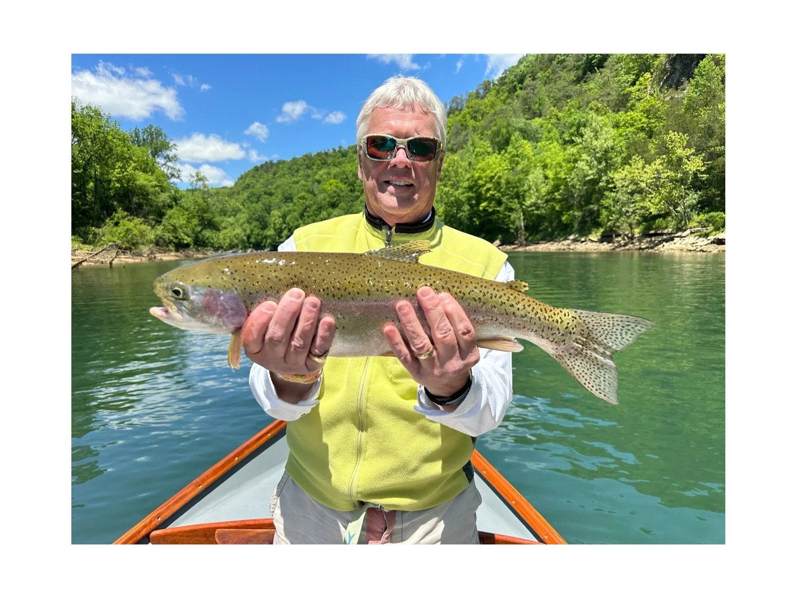 An on-the-water scene from a working guide operation, photographed by Cumberland Troutfitters in KY