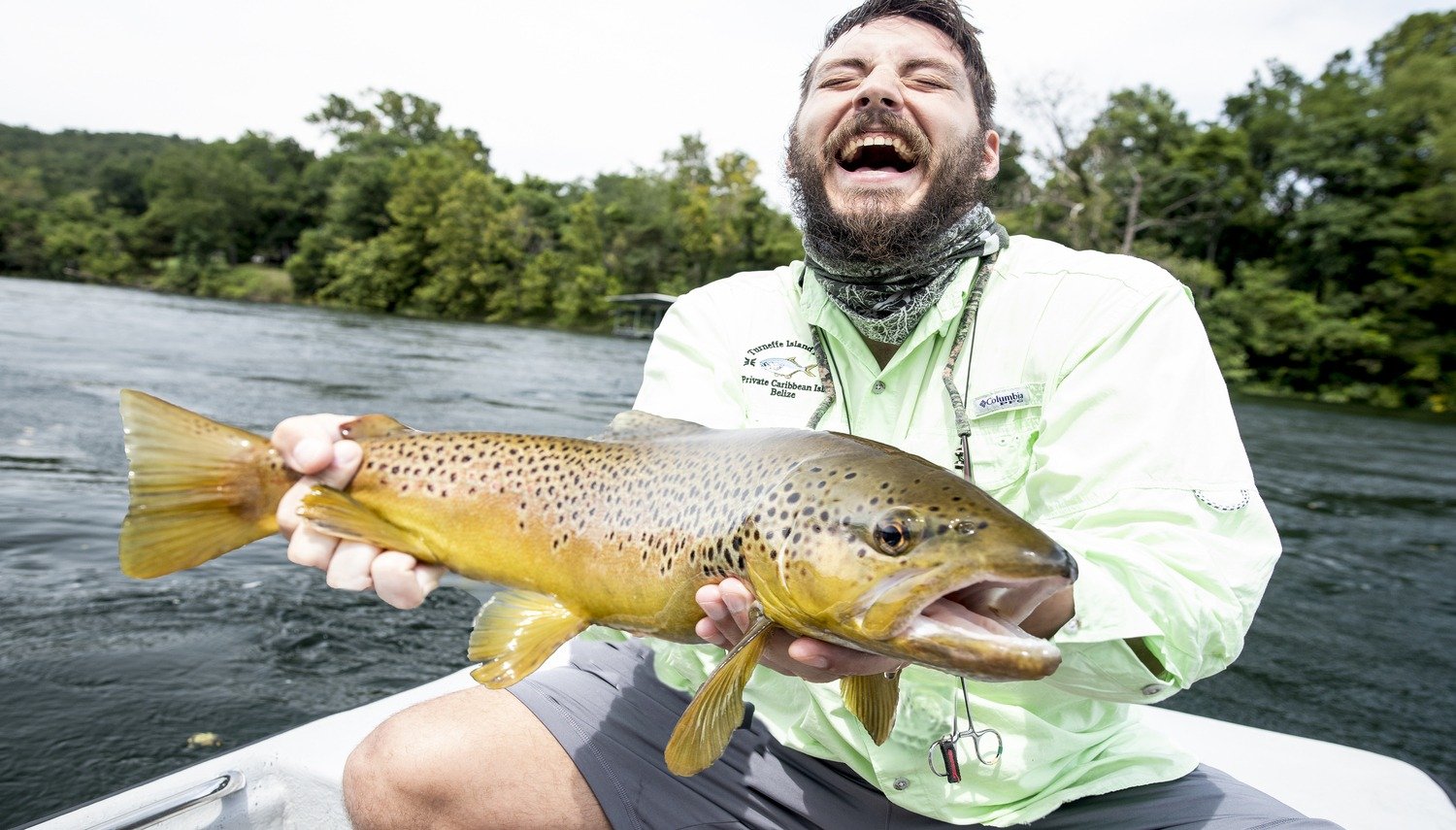 Another frame from a working guide's day, photographed by Dally's Ozark Fly Fisher in AR