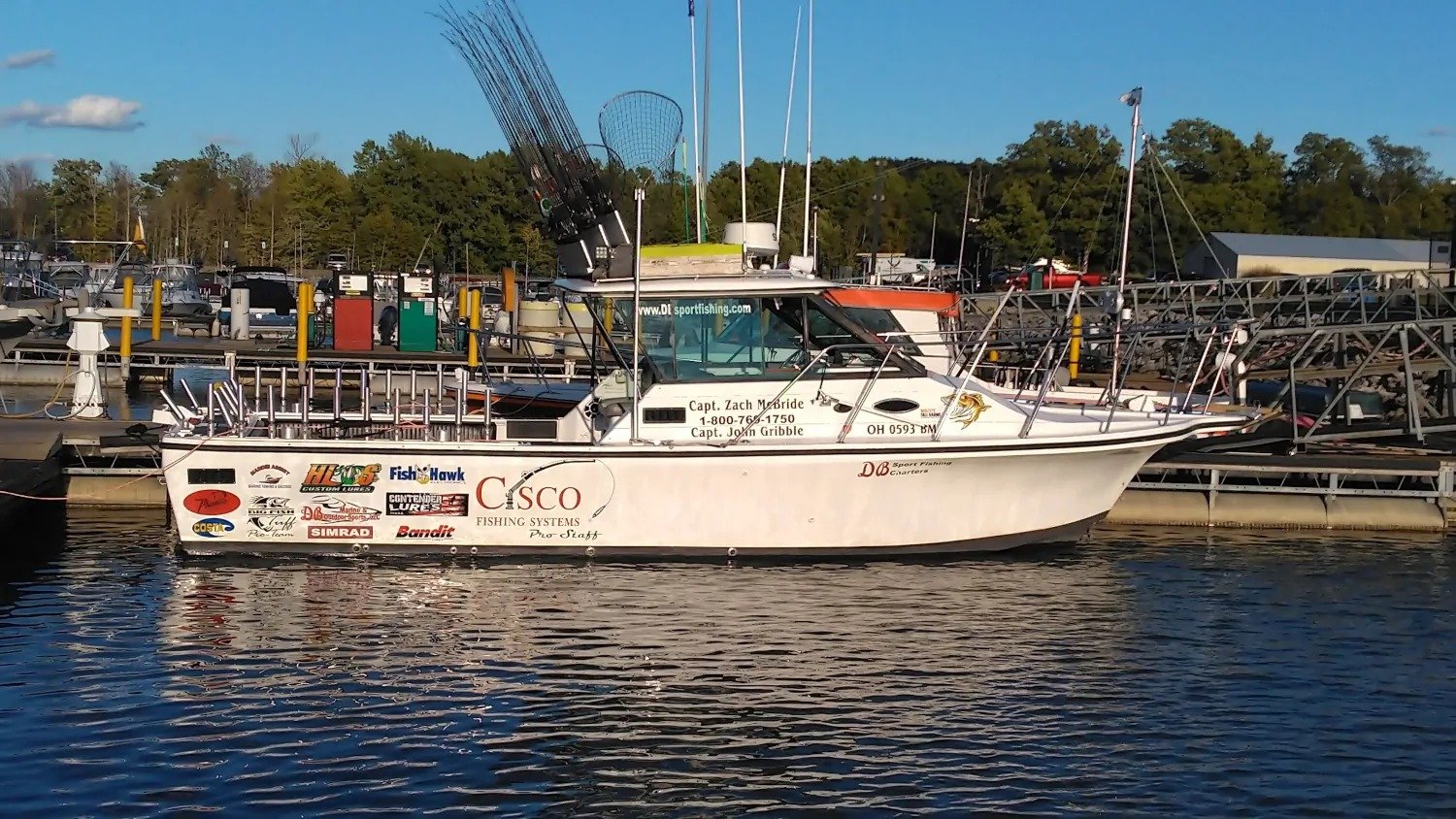 The working end of a guided day, photographed by DB Sport Fishing Charters in OH