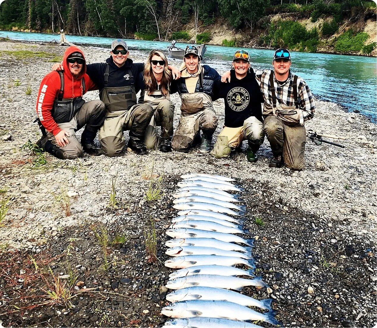 Water where guides here run red salmon trips, photographed by Discover Alaskan Adventures