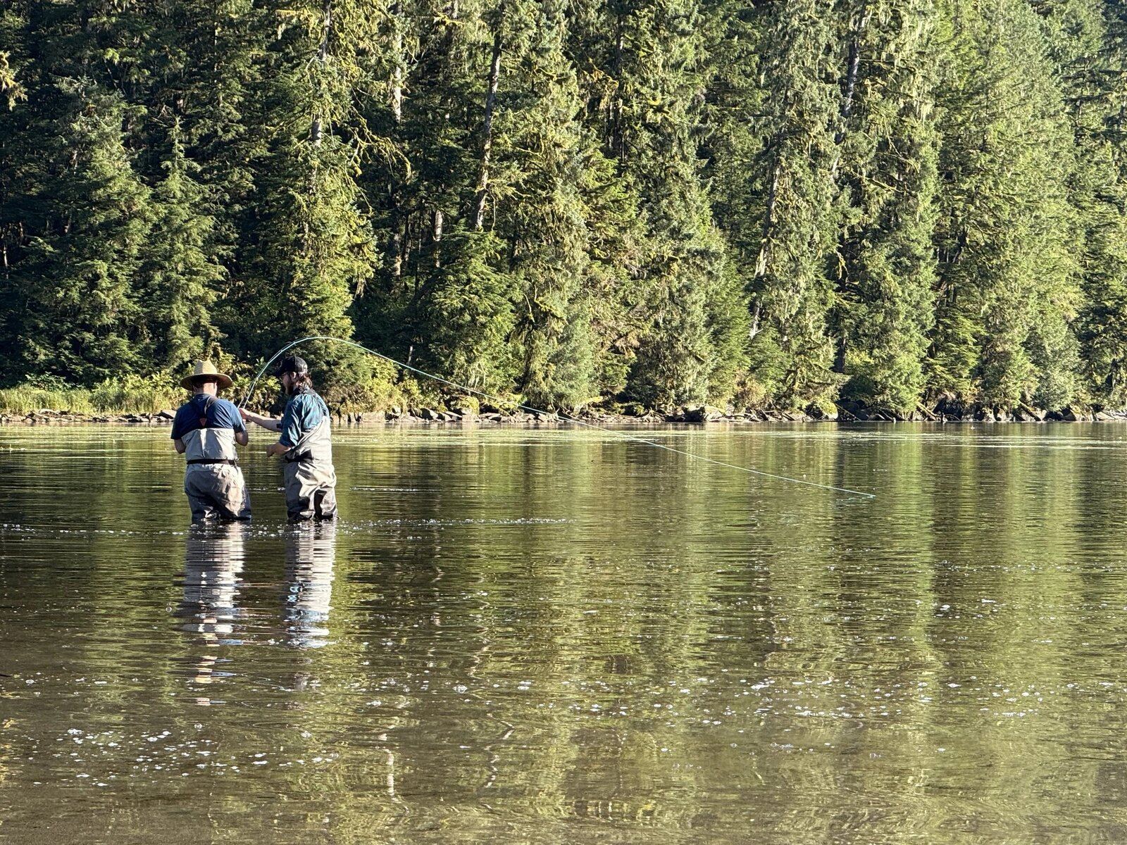 On the McDonald Lake, photographed by Family Air Tours & Hook Up Fly Shop