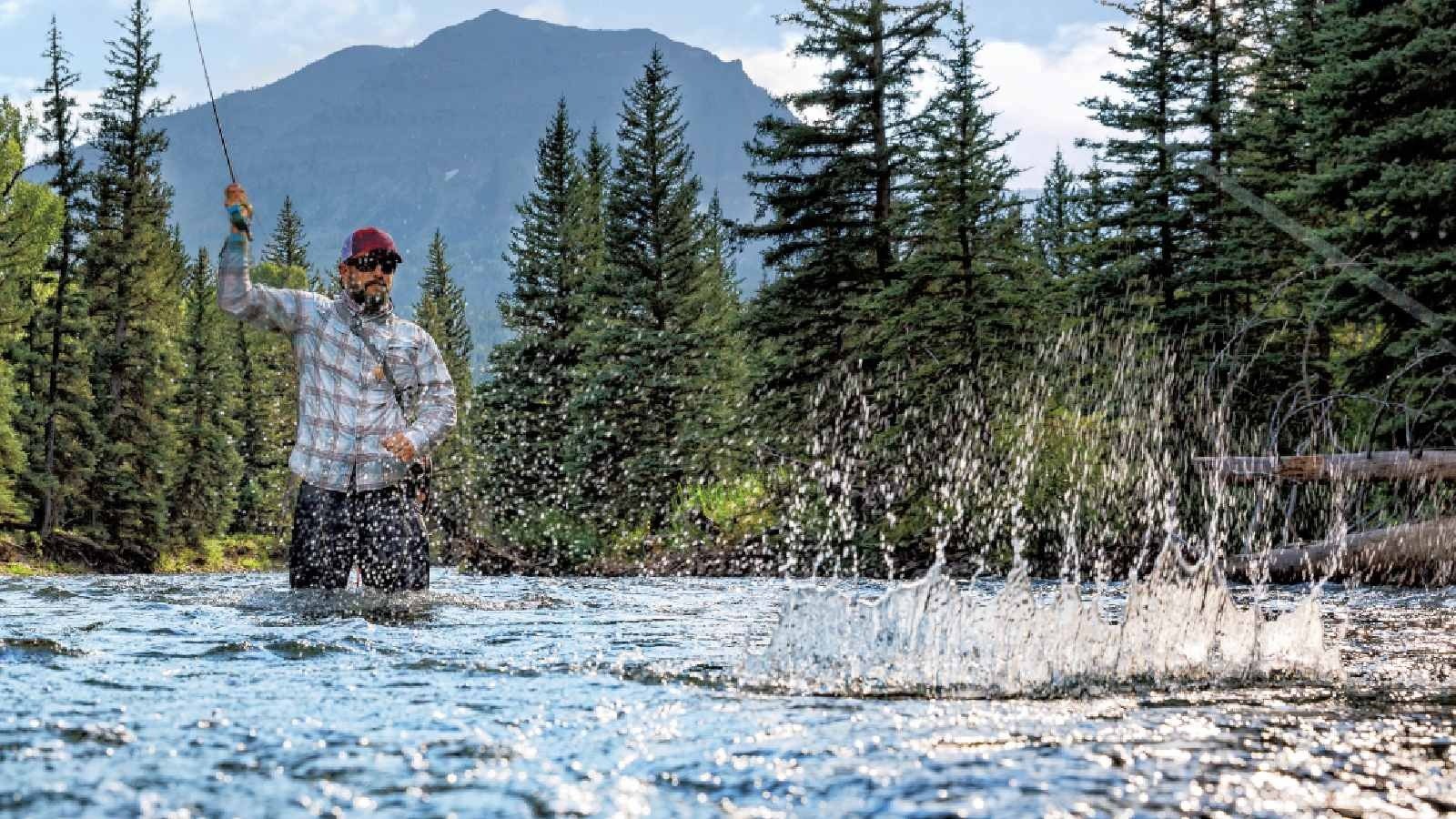 Feathered Hook on the water in Wyoming