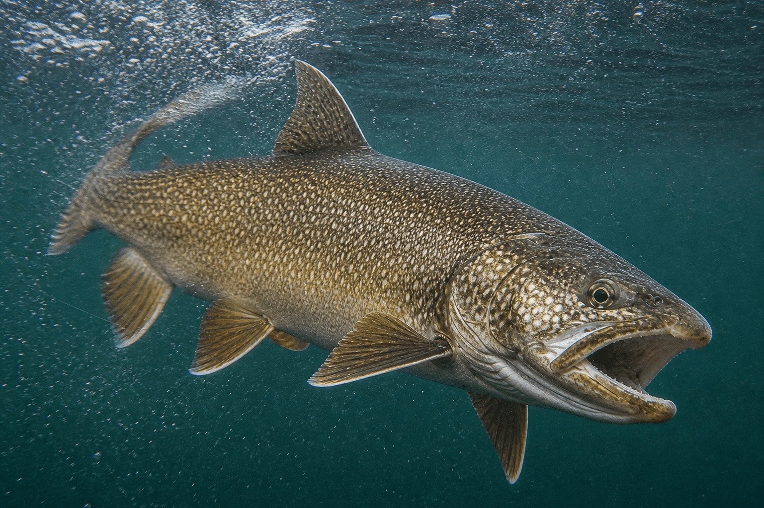 A guide working with a client on the water, photographed by Feelin Fishy Sport Fishing in WI