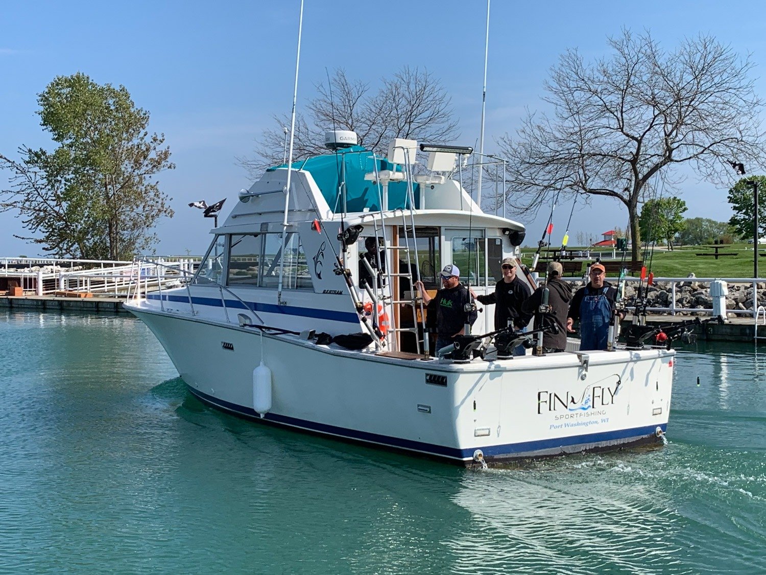 Fin N' Fly Sportfishing on the water in Wisconsin