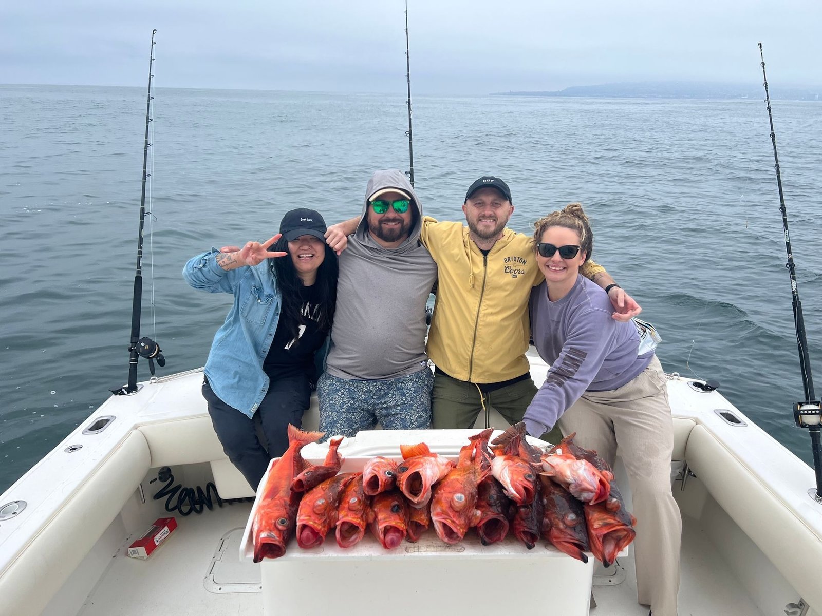 A guide at work during a trip, photographed by Fish Further Charters in CA