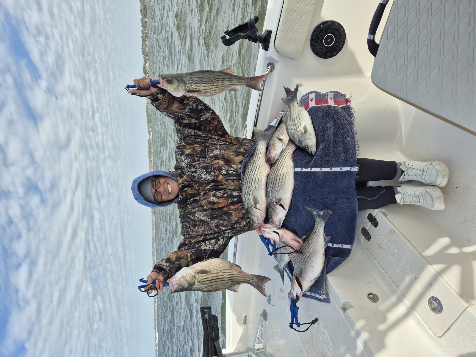 A guide's day in progress, photographed by Fish Head Water Sports in TX