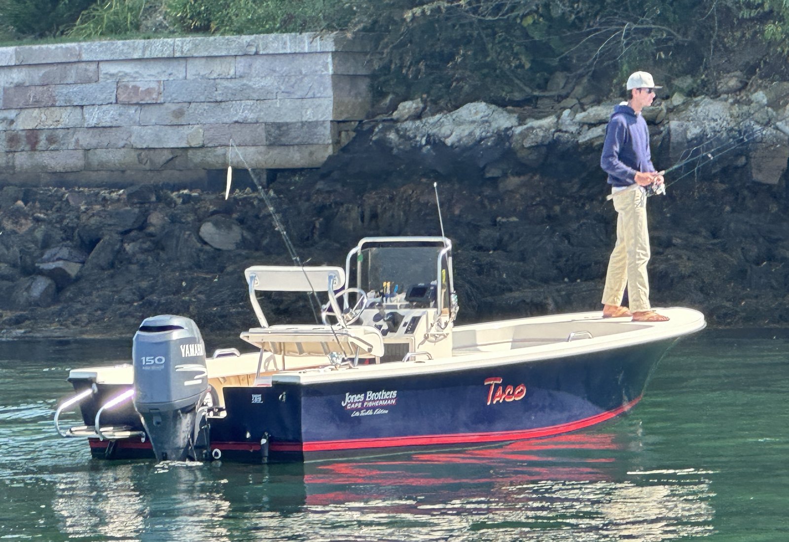 On the water in New Hampshire, photographed by Fish Taco Charters