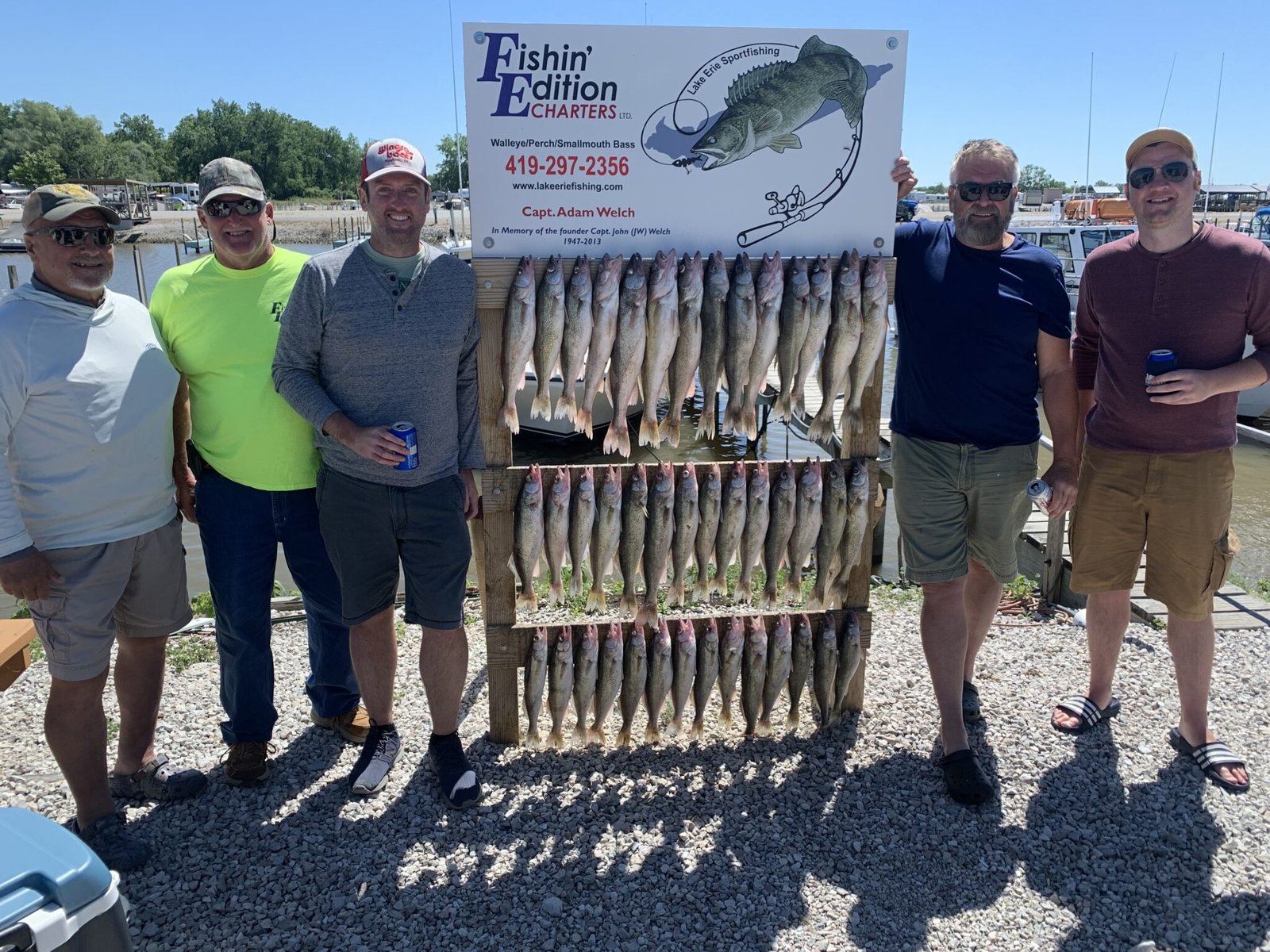 A guide at work during a trip, photographed by Fishin Edition Charters in OH