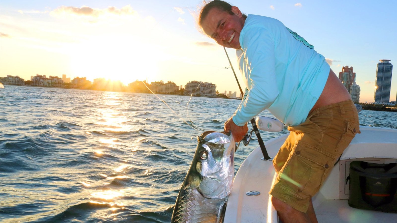 A guide working with a client on the water, photographed by Fly and Fish with Fraser in FL