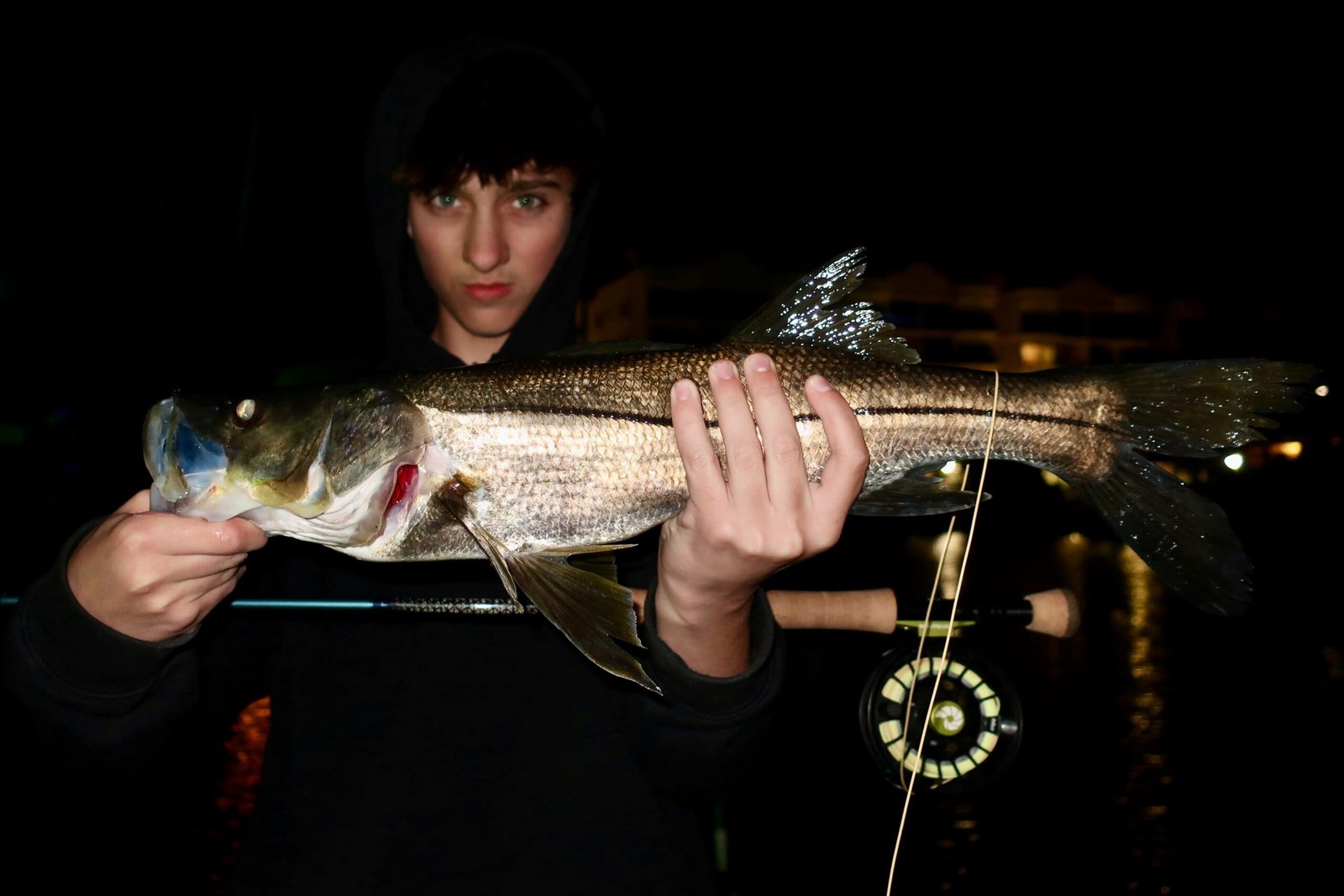 A guide at work during a trip, photographed by Fly Fish Sarasota in FL