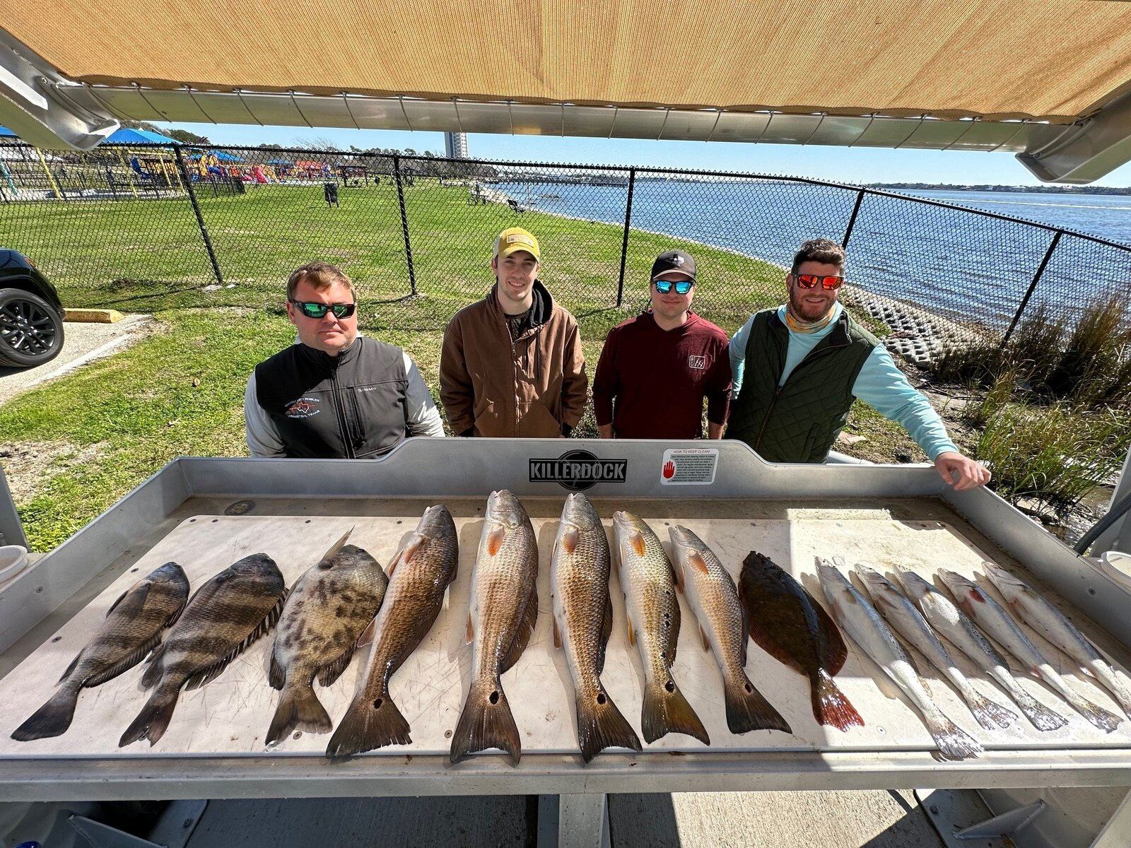 The working end of a guided day, photographed by Galveston Bay Guide Service in TX