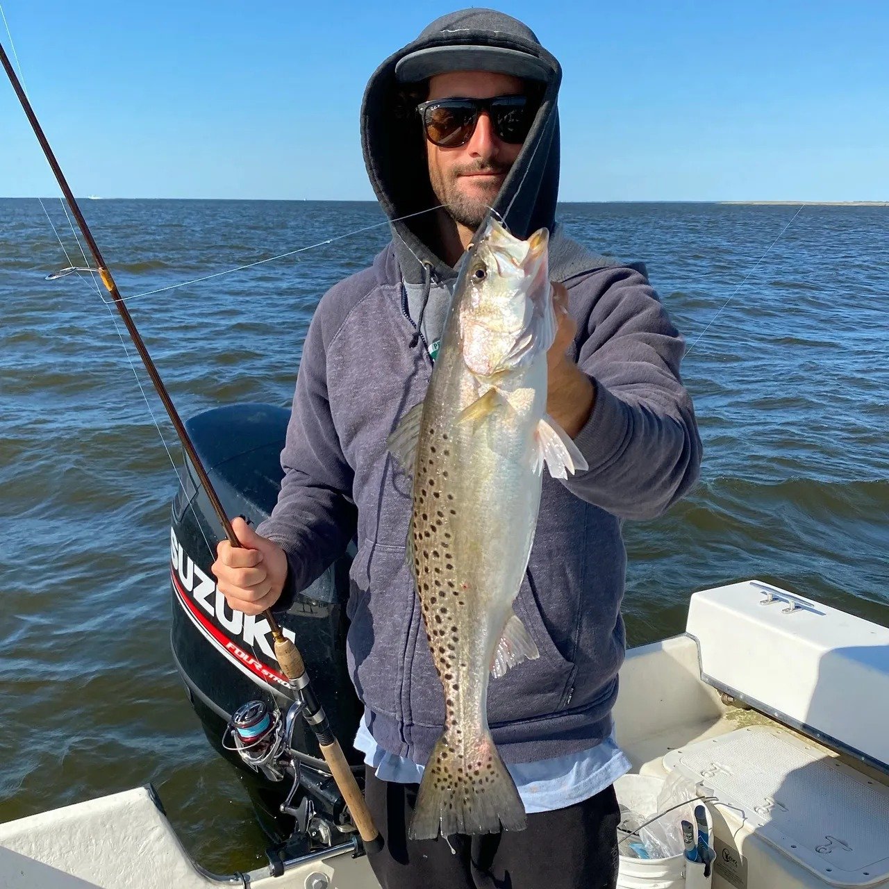 On the Kitty Hawk, photographed by Getcha One Fishing Charters