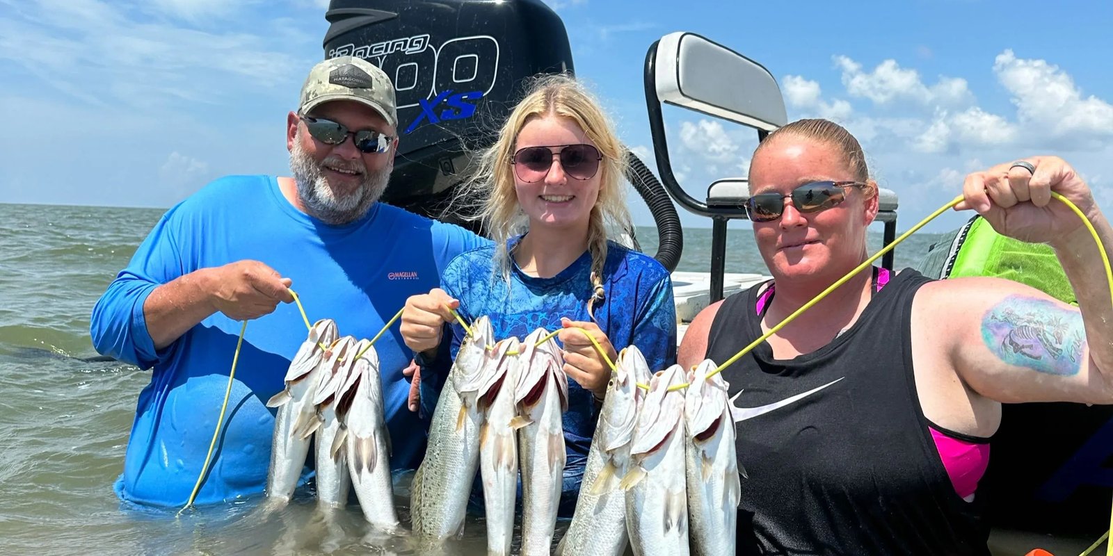 Time on the water from a working guide's operation, photographed by Gon Get'Em Guide Service in TX