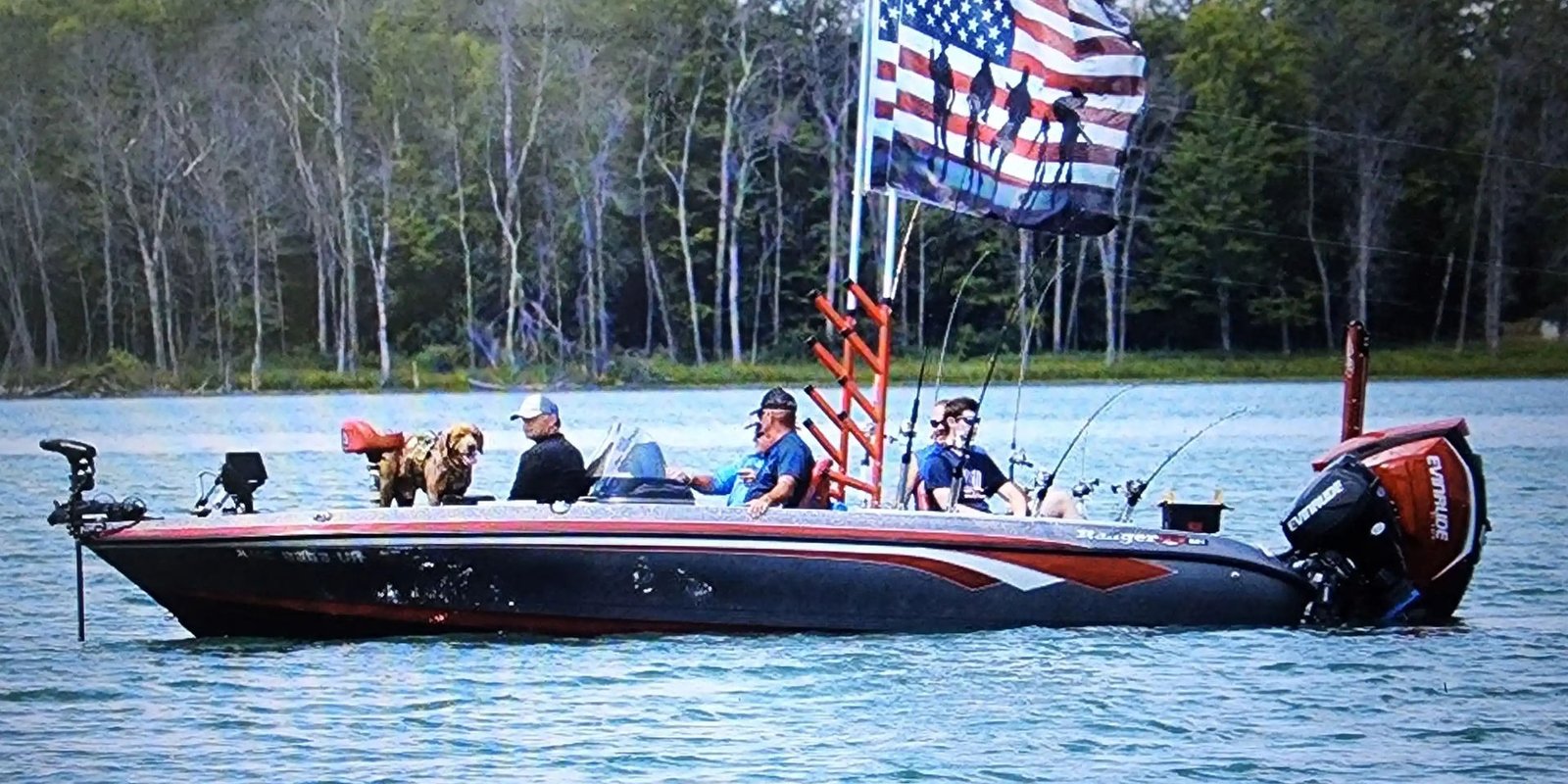 On the St. Marys River, photographed by Gone Phishing Charter Guide Service