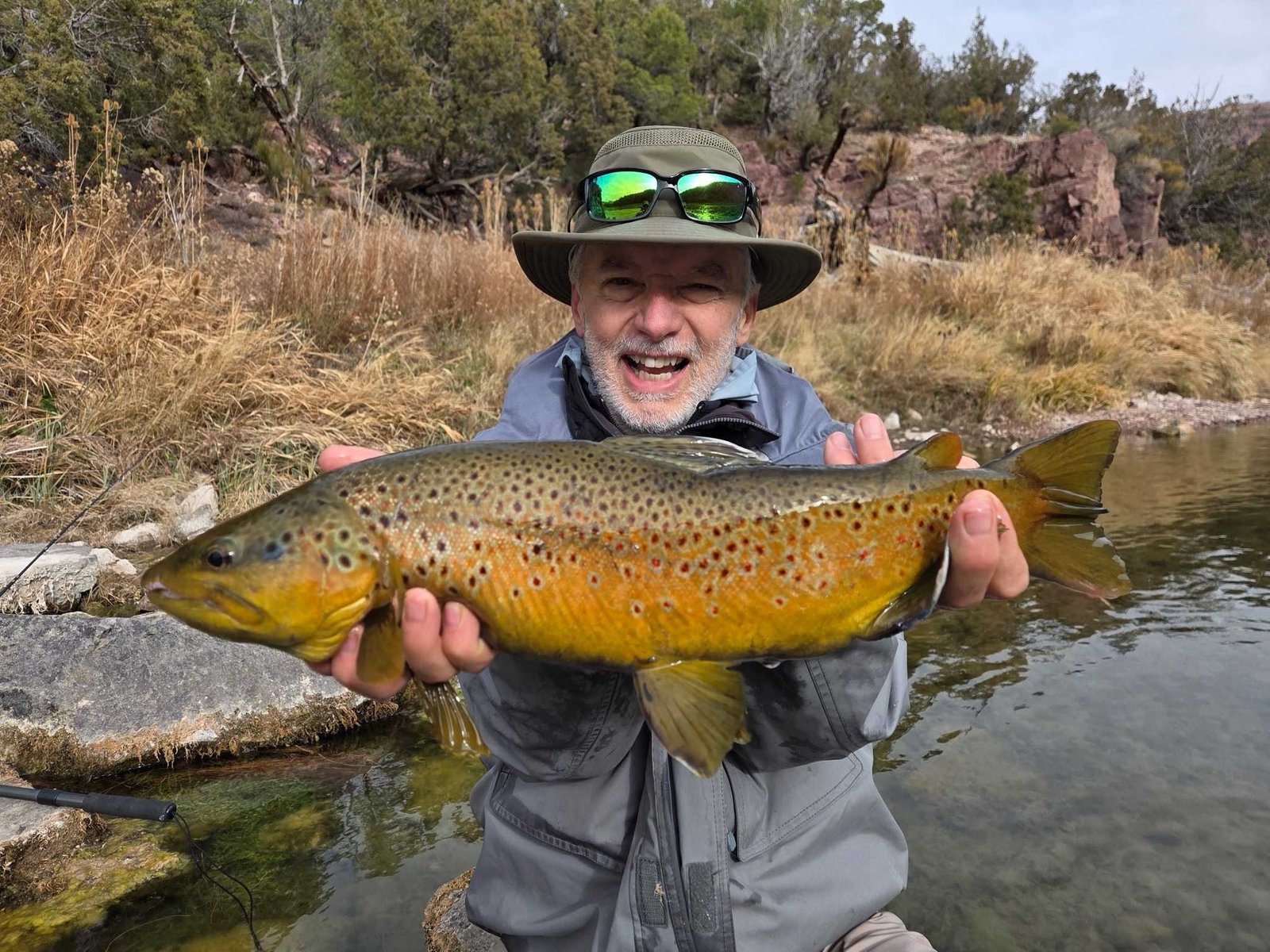 The working end of a guided day, photographed by Green River Fishing Guides at Dutch John Resort in UT