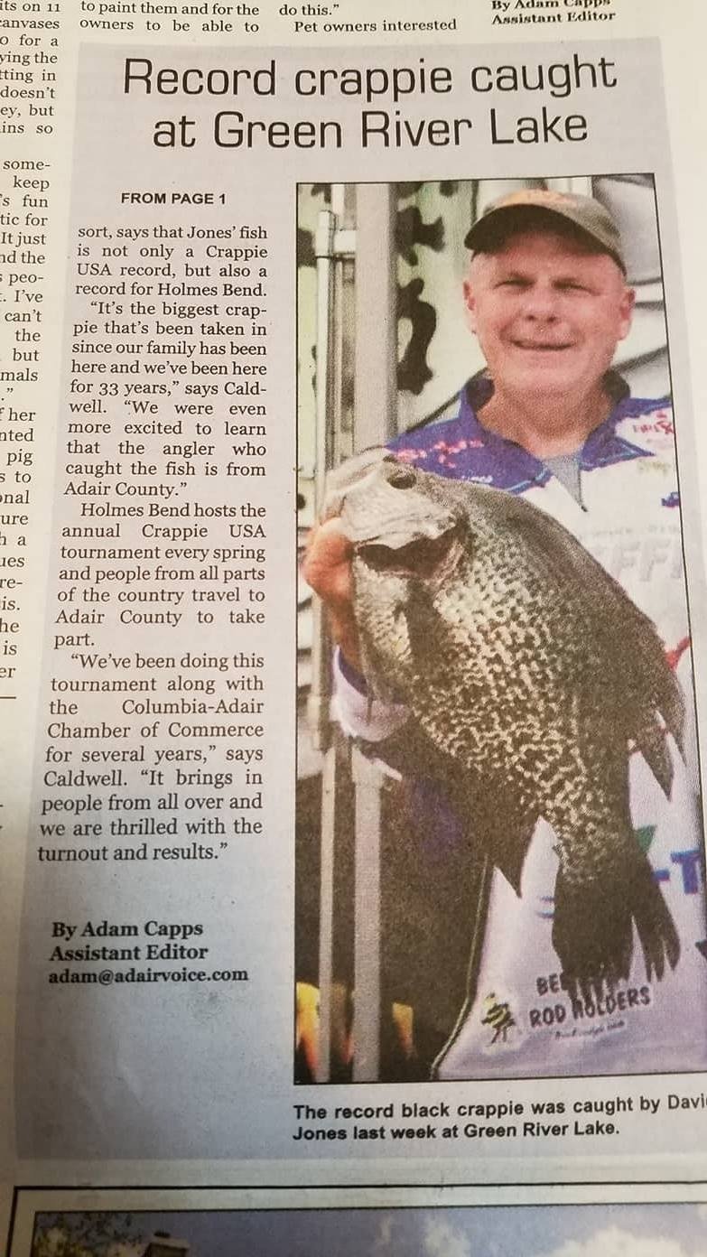 On the Green River Lake, photographed by Green River Lake Crappie Trips