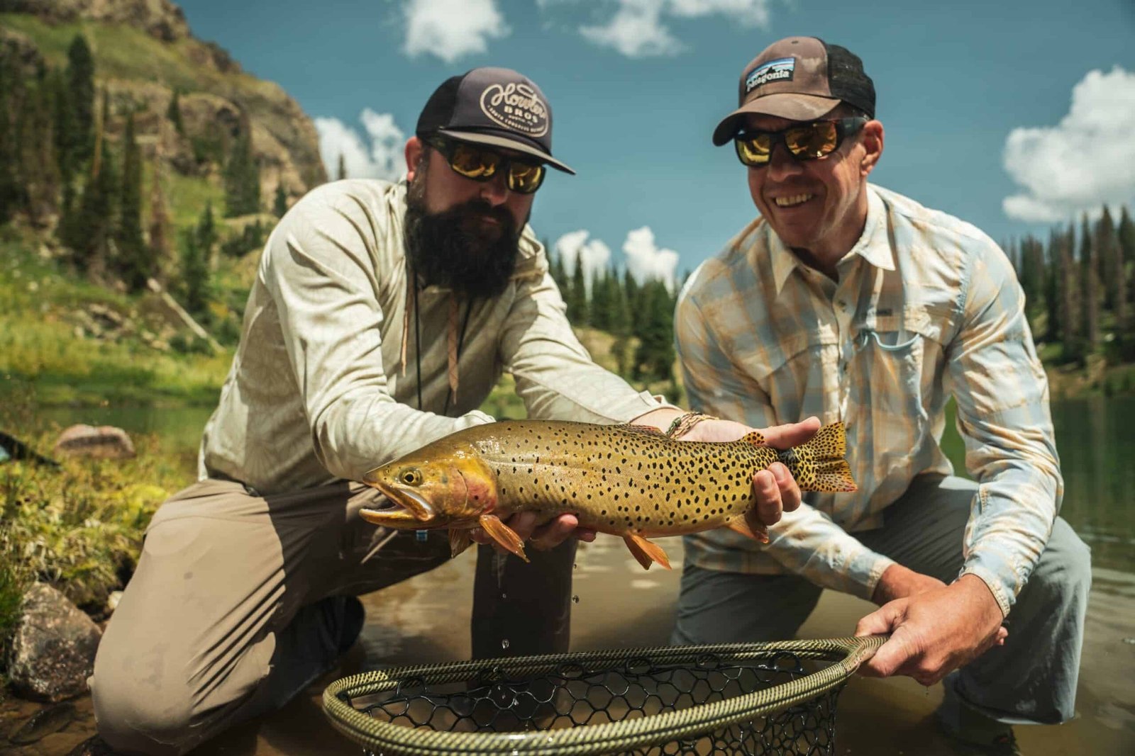 A working outfitter partway through a day, photographed by Heads Up Fly Fishing in CO