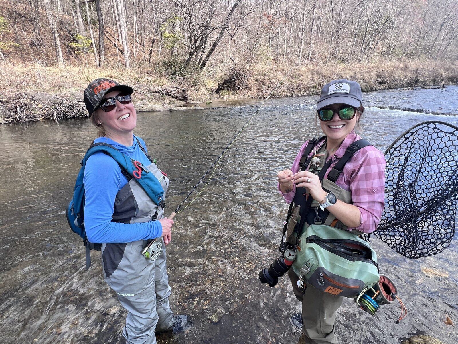 The working end of a guided day, photographed by Headwaters Outfitters in NC